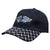 6 Panel Hbc Cap with Checker Plate Peak - Custom Embroidered