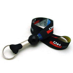 Digitally Sublimated Wrist Lanyard - White