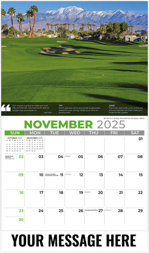 Galleria Golf Tips - 2025 Promotional Calendar