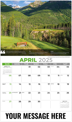 Galleria Golf Tips - 2025 Promotional Calendar