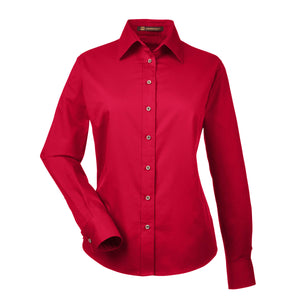 Ladies' Easy Blend™ Long-Sleeve Twill Shirt with Stain-Release