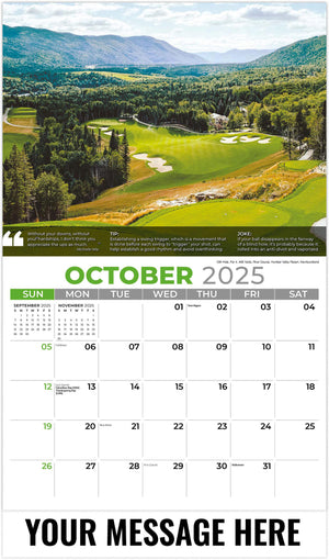 Galleria Golf Tips - 2025 Promotional Calendar