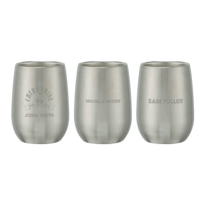 9 Oz. Stainless Steel Stemless Wine Glass