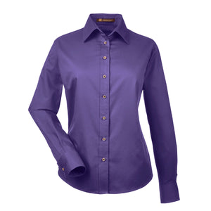 Ladies' Easy Blend™ Long-Sleeve Twill Shirt with Stain-Release