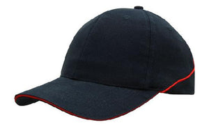 6 Panel BHC Cap Sandwich & Crown Piping - Custom Embroidered