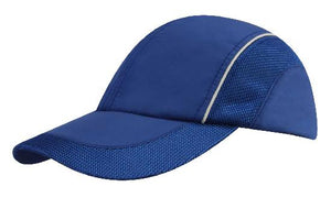 4 Panel Sports Cap with Mesh Inserts - Custom Embroidered