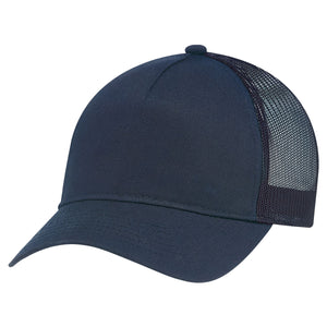 Constructed Full-Fit-Five Mesh Back Cap with Ponytail opening