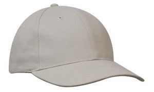 6 Panel Premium Brushed Cotton Cap - Custom Embroidered