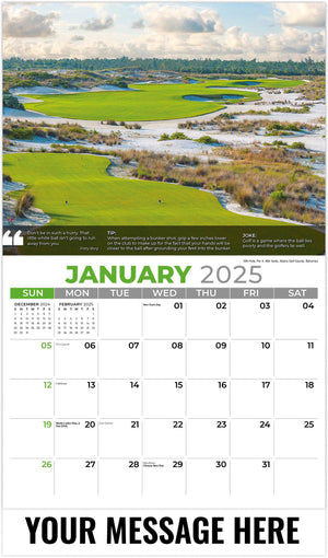 Galleria Golf Tips - 2025 Promotional Calendar