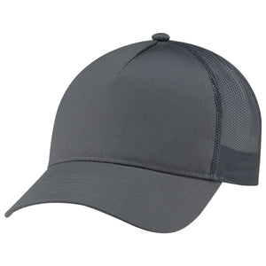 Constructed Full-Fit-Five Mesh Back Cap with Ponytail opening