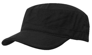 Brushed Sports Twill Military Cap - Custom Embroidered