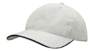 6 Panel Spring Woven Cap with Strap & Clip - Custom Embroidered