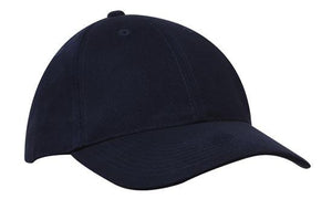 6 Panel Premium Brushed Cotton Cap - Custom Embroidered