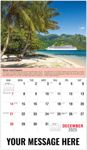 Galleria World Travel - 2025 Promotional Calendar