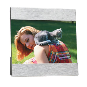 4" x 6" Èlan Photo Frame - Silver